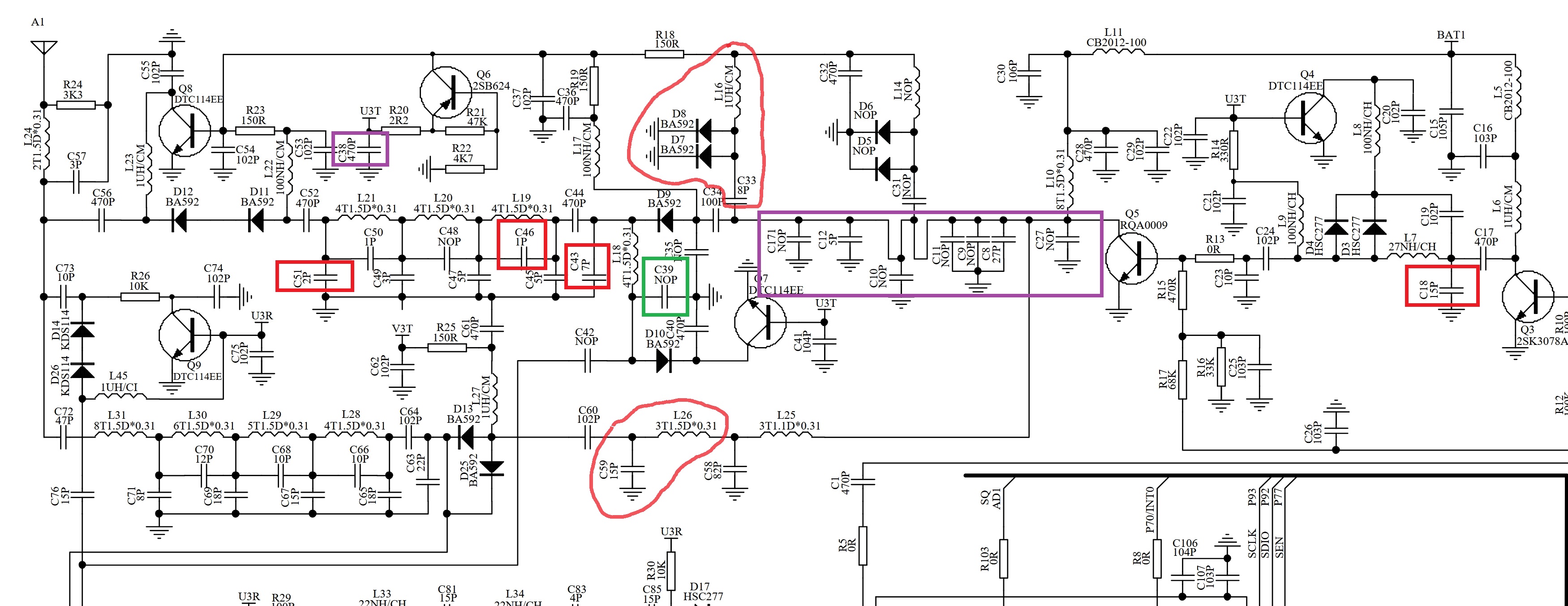 Schemantics with issues highlighted